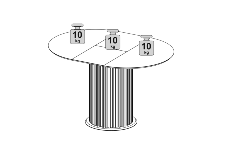 Стол обеденный раздвижной (Белый шагрень/Дуб тортуга)
