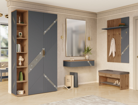 Угловой набор мебели для прихожей Монако 402 110