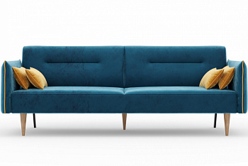 Протей Диван трёхместный (Синий/Горчичный, ткань PHUKET 1053/1038)