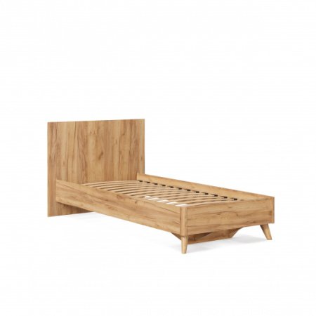 Марта-2 Кровать односпальная 900 с кроватным основанием (Дуб золотой)