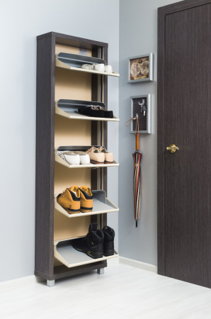 Обувница Люкс стекло капучино Шкафы 5-ти секционные