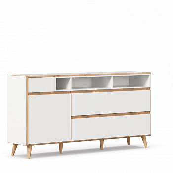 Лайн Комод большой (Белый) Лайн Комод большой (Белый)