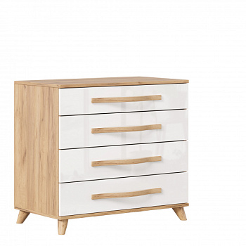 Марта-2 Комод (Дуб золотой/Белый глянец) Марта-2 Комод (Дуб золотой/Белый глянец)