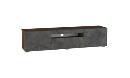 Нью-Йорк Тумба ТВ 1600 Дуб Кастелло Бренди/Кашемир глянец, исполнение 2, без рисунка