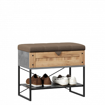 Сидней Банкетка 600 (Метрополитан Грей/Коричневый)