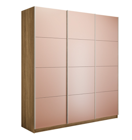Шкаф-купе Прайм 3-х дверный (Стекло Пудра)