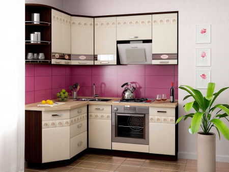  Кухонный гарнитур угловой Аврора 15 (ширина 150х200 см)