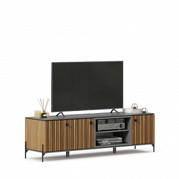 Элиот Тумба ТВ 1600 (Оникс Серый/Орех фактурный) Элиот Тумба ТВ 1600 (Оникс Серый/Орех фактурный)