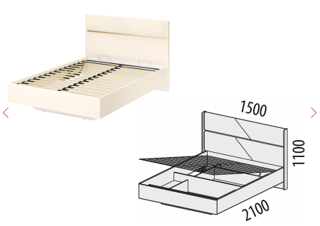 Кровать с подъемным механизмом Монако 903.31 Кровать с подъемным механизмом Монако 903.31