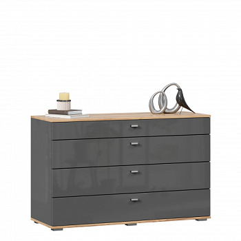 Фиджи Комод 1200 с 4 ящиками (Дуб Золотой/Антрацит)