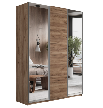 Шкаф-купе Прайм 3-х дверный (Зеркало, ЛДСП)