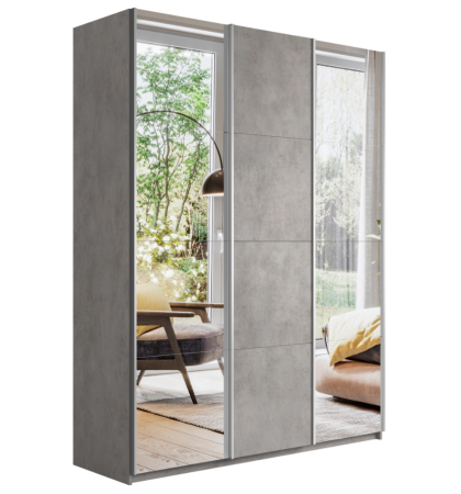 Шкаф-купе Прайм 3-х дверный (Зеркало, ЛДСП)