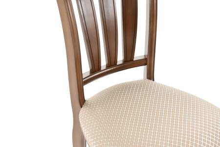 Классический стул из массива Кабриоль ЖС с жёсткой спинкой 