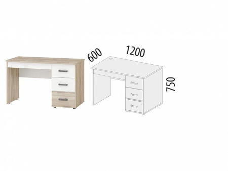 Стол компьютерный Эверест 500.15 Стол компьютерный Эверест 500.15