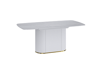 Стол обеденный раздвижной (Монте Белый) 