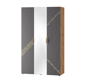 Шкаф трехдверный с зеркалом (лев/прав) Монако 902.12 Шкаф трехдверный с зеркалом (лев/прав) Монако 902.12