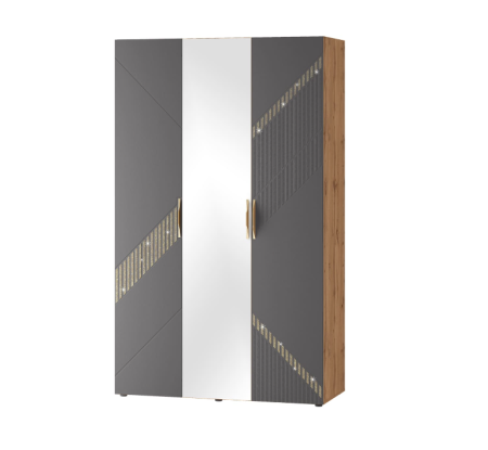 Шкаф трехдверный с зеркалом (лев/прав) Монако 902.12