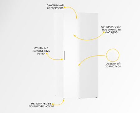Шкаф угловой (лев/прав) Николь 901.08