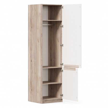 Стефания Шкаф одностворчатый (Дуб Маувелла PR/Белый)