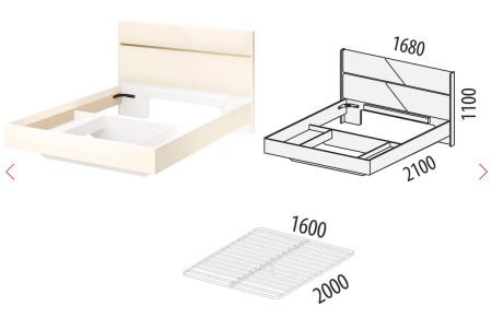 Кровать с ортопедическим основанием Монако 903 304