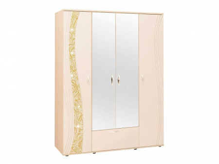 Шкаф четырехдверный с зеркалом Соната 98.14