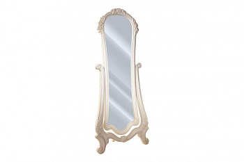 Зеркало напольное в декоративной раме Классика (Алебастр матовый) Зеркало напольное в декоративной раме Классика (Алебастр матовый)
