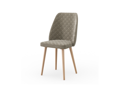 Леон Стул мягкий с основанием, опора металл (Темно-серый, ткань Beatto Plan-1 1079)