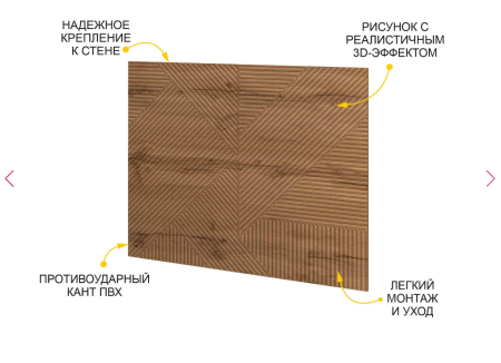 Стеновая панель Монако СПС 02 (комплект 2 шт.)