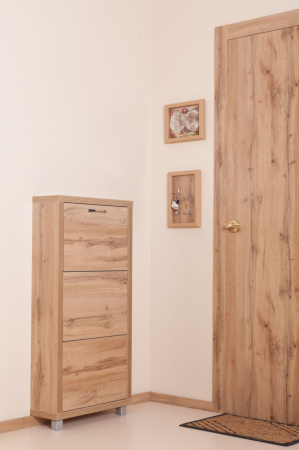 Обувница Люкс стекло капучино Шкафы 3-х секционные