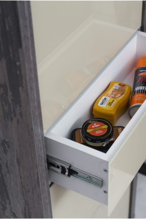 Обувница Люкс стекло капучино Шкафы 5-ти секционные Плюс