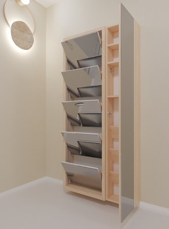 Шкаф 5-секционный Люкс Дуэт Люкс зеркало