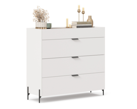 Лайт Комод 1200 (Белый/Дуб Маувелла)