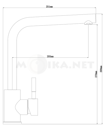 Смеситель DR. GANS ЛИРА DG