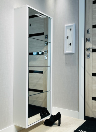 ЛАЙТ 4 Белый Шагрень / Зеркало