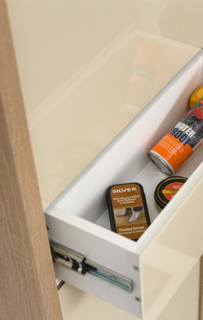 Обувница Люкс стекло капучино Шкафы 5-ти секционные Плюс