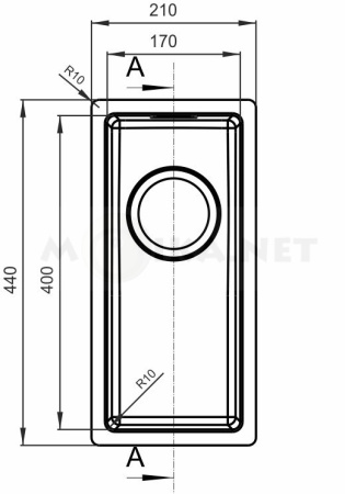 Мойка FLORENTINA ОПТИМА-НМ 170.400.10.10