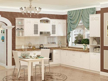 Кухонный гарнитур угловой Тиффани 18 (ширина 270x320 см)  Кухонный гарнитур угловой Тиффани 18 (ширина 270x320 см)