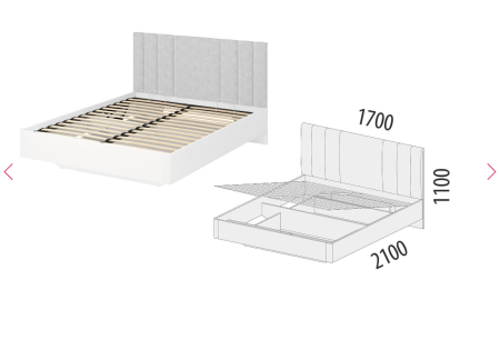 Кровать с подъемным механизмом Николь 901.21
