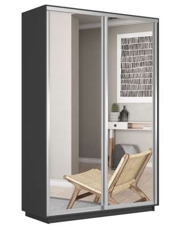 Шкаф-купе Экспресс 2-х дверный (Зеркало)