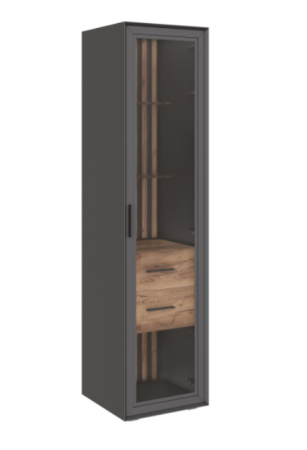 Неаполь Шкаф одностворчатый со стеклом