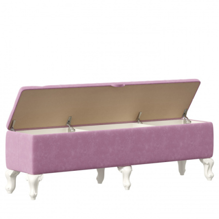 Маркиза Банкетка 1520 (Алебастр/Сиреневый) Маркиза Банкетка 1520 (Алебастр/Сиреневый)