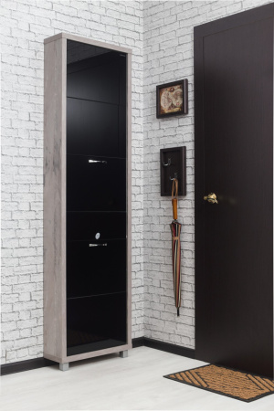 Обувница Люкс стекло черное Шкафы 5-ти секционные Плюс