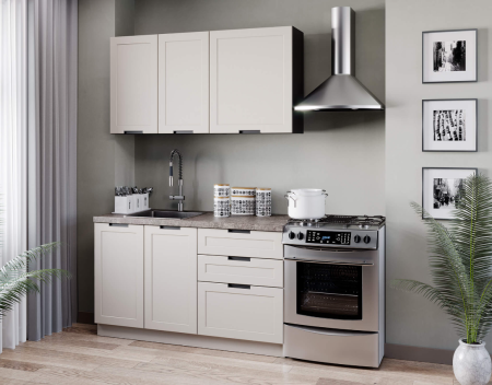 Джамис Кухонный гарнитур 2000 №2 (Черный/Кашмир) Джамис Кухонный гарнитур 2000 №2 (Черный/Кашмир)