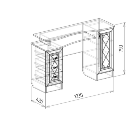 ФЛОРЕНЦИЯ Туалетный стол