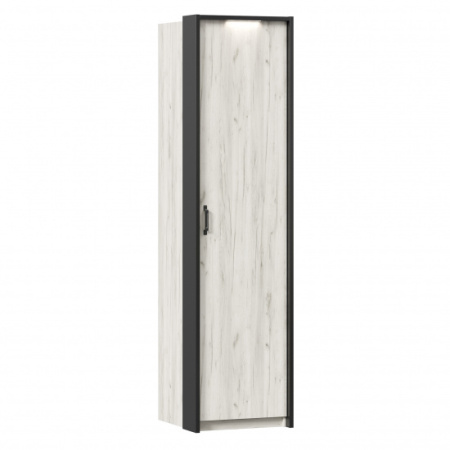 Техно Шкаф одностворчатый с паспарту (Дуб Крафт белый)