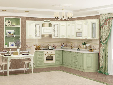  Кухонный гарнитур угловой Оливия 59 (ширина 240х270 см)