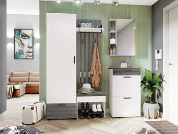 Набор мебели для прихожей Денвер 400 150 (ширина 180 см) Набор мебели для прихожей Денвер 400 150 (ширина 180 см)