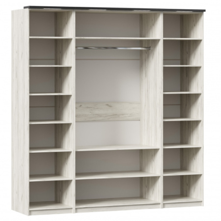 Техно Шкаф четырехстворчатый (Дуб Крафт белый)