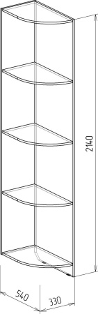 Угол завершающий №2 (Тиффани)