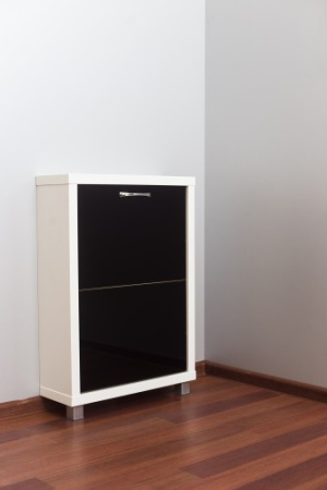 Обувница Люкс стекло черное Шкафы 2-х секционные